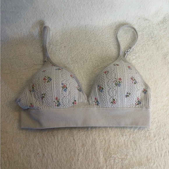 wonder nation Other - Wonder Nation Floral Lace Bralette - Cream